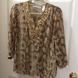 Embellished Snake Tunic Small